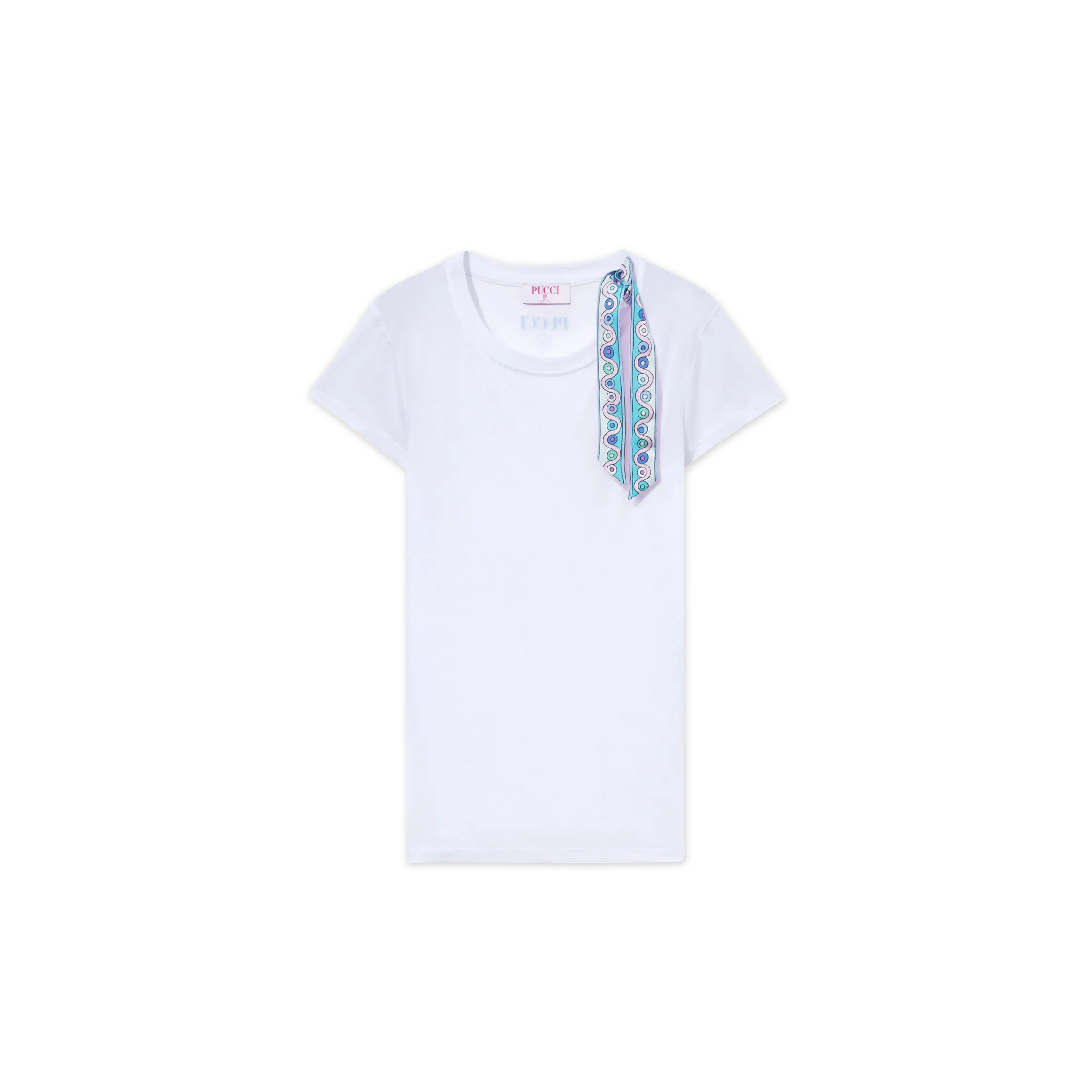 PUCCI IRIDE PRINTED COTTON T-SHIRT 4HTP264H985100